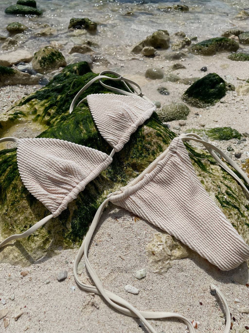 McFly Bikini Top - Wavy Cream