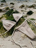 McFly Bikini Top - Wavy Cream