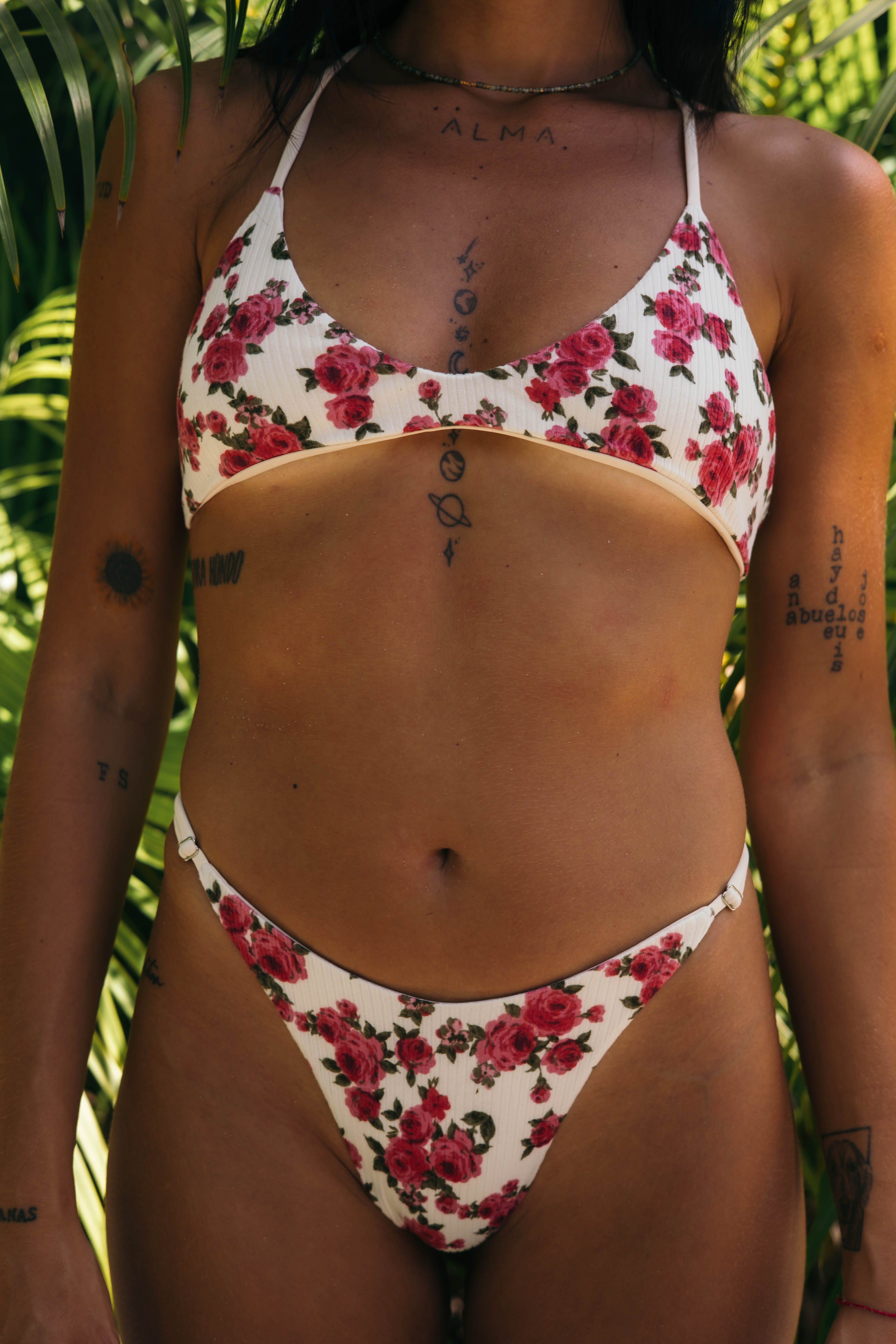 Dosed Bikini Bottom - Roses