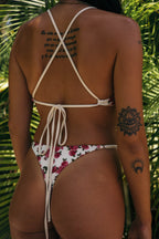 Passionfruit Bikini Top - Roses
